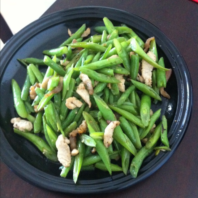 豆角炒肉