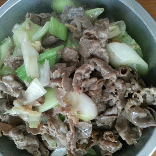 葱爆肥羊片