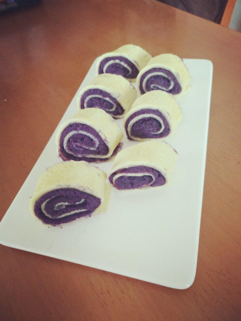 紫薯鸡蛋卷