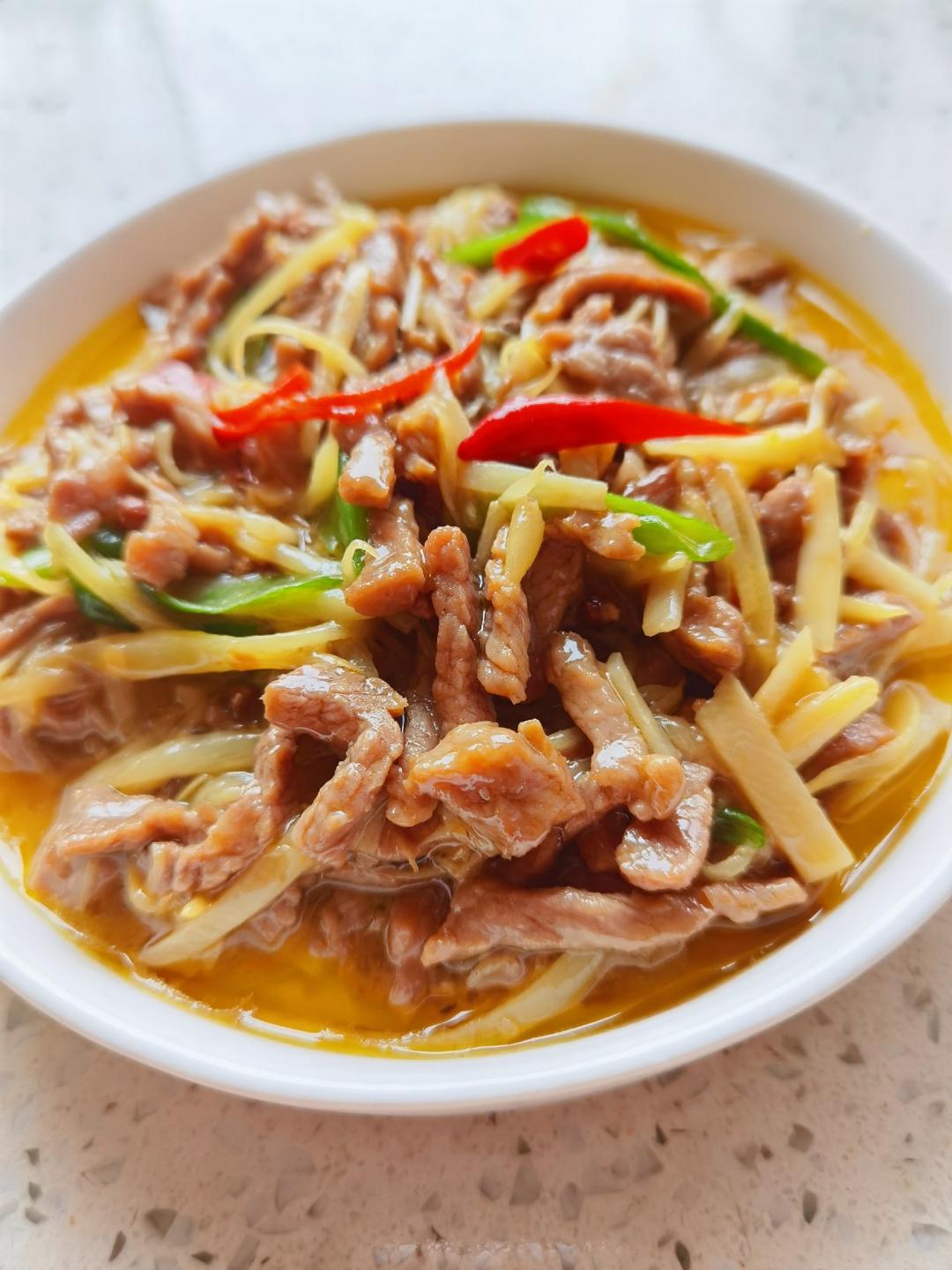 嫩姜炒牛肉