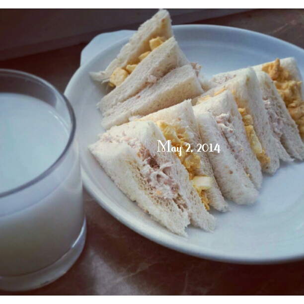 鲔鱼鸡蛋三明治