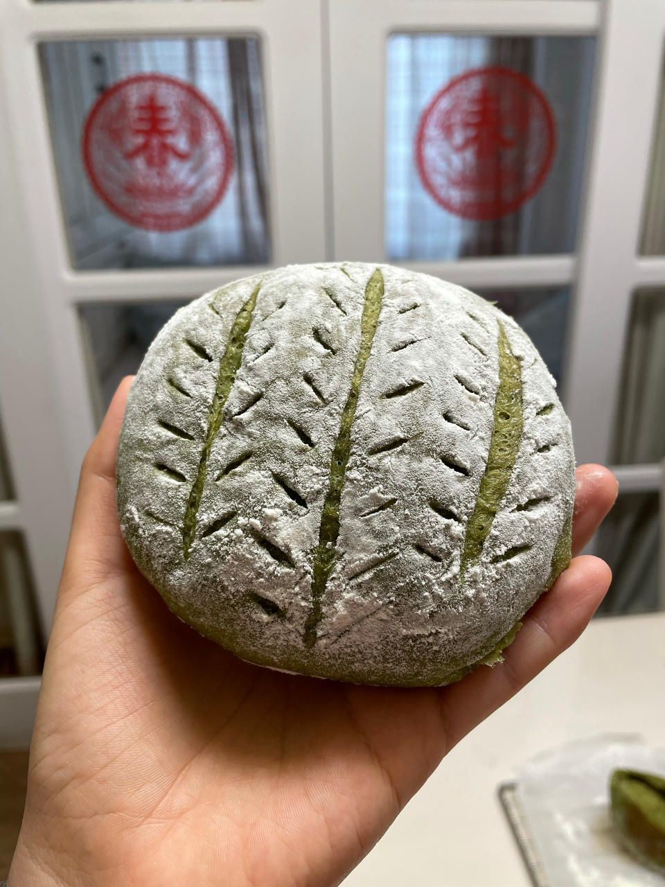 抹茶奥利奥奶酪软欧～一次发酵❗️