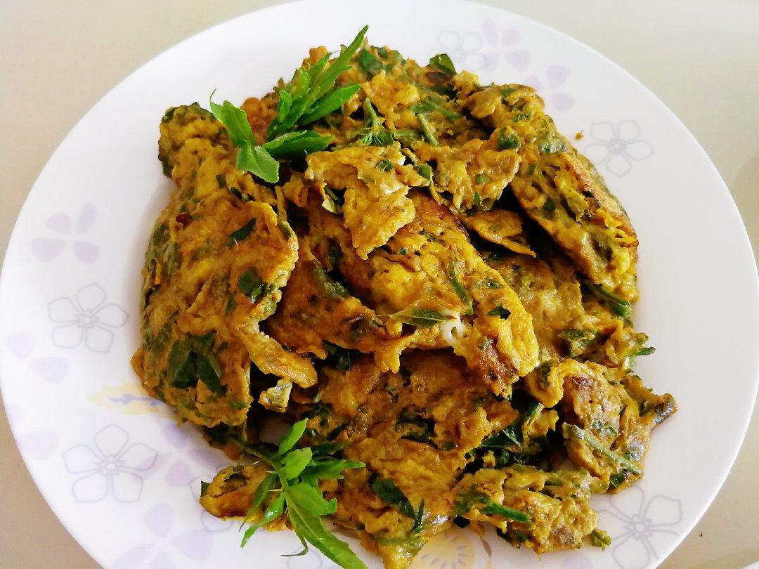 大笑太阳花做的花椒芽炒鸡蛋