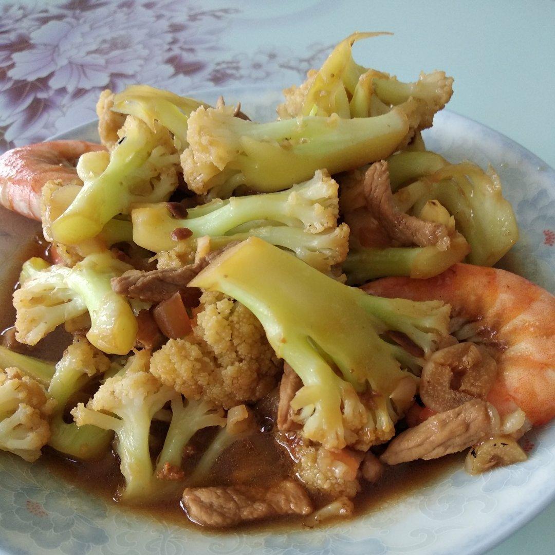 和饭店一个味道的干锅花菜