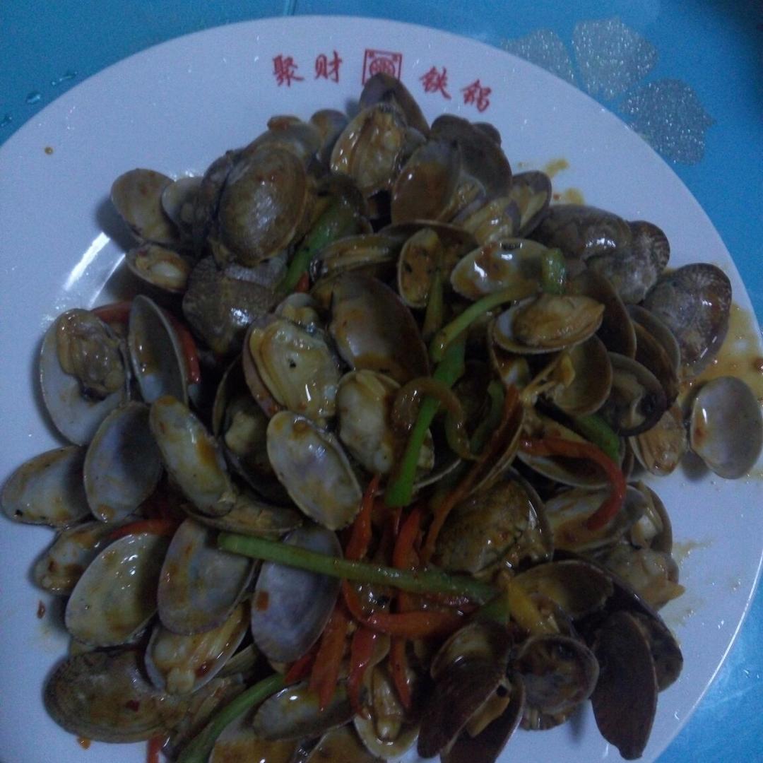 蒜香炒花甲