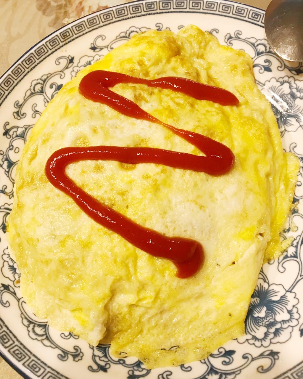 糖宝的晚餐做的蛋包饭