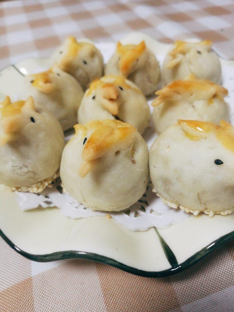 柚子然然奶奶做的呆萌椰子小鸡酥 & 常规版椰子酥