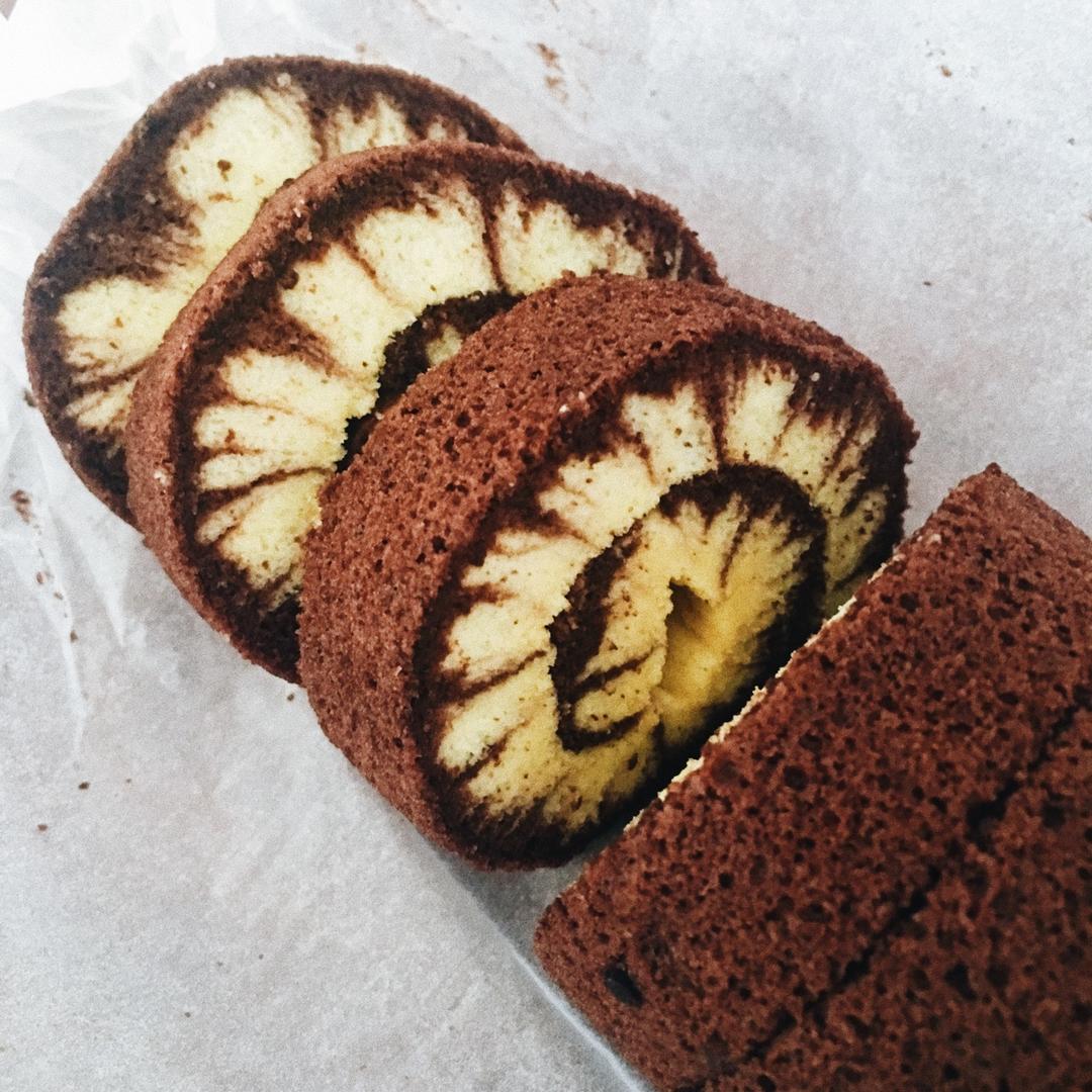 可可旋风蛋糕卷（视频）