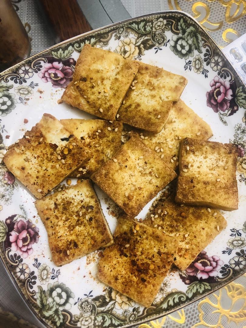家庭版香煎铁板豆腐