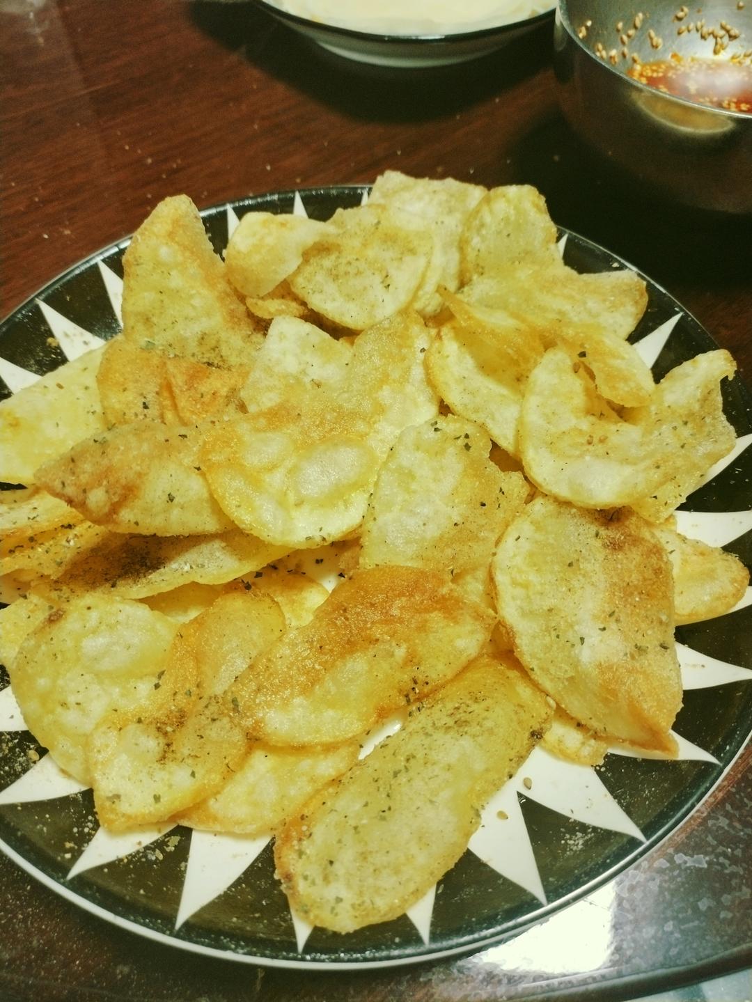 自制❗️解馋零食❗️香辣薯片