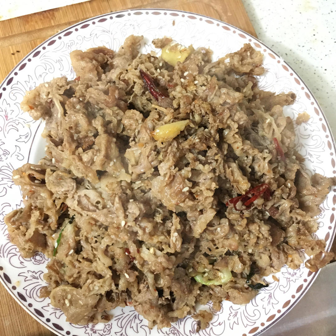 孜然牛肉粒