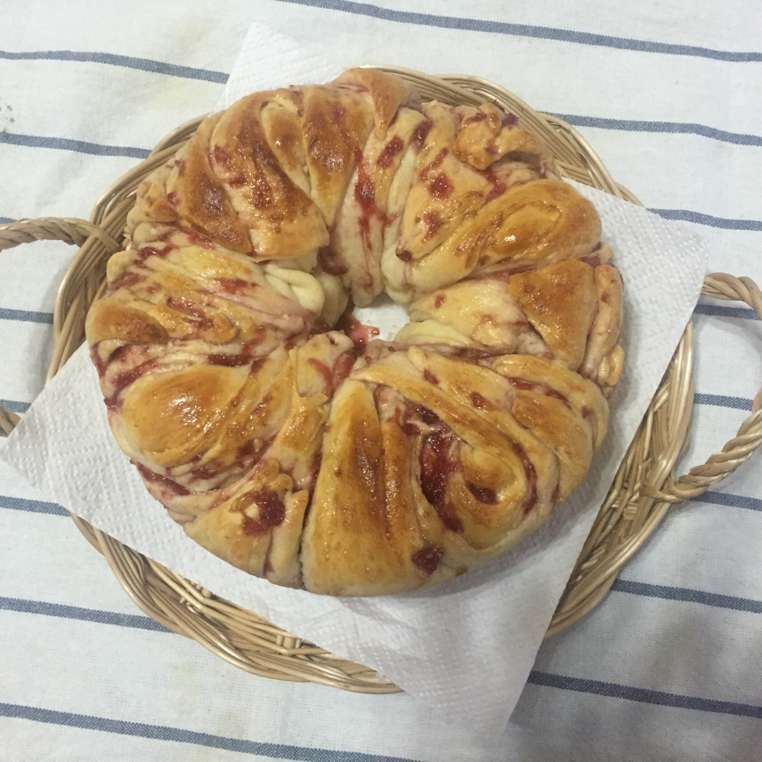 手撕千层花朵面包
