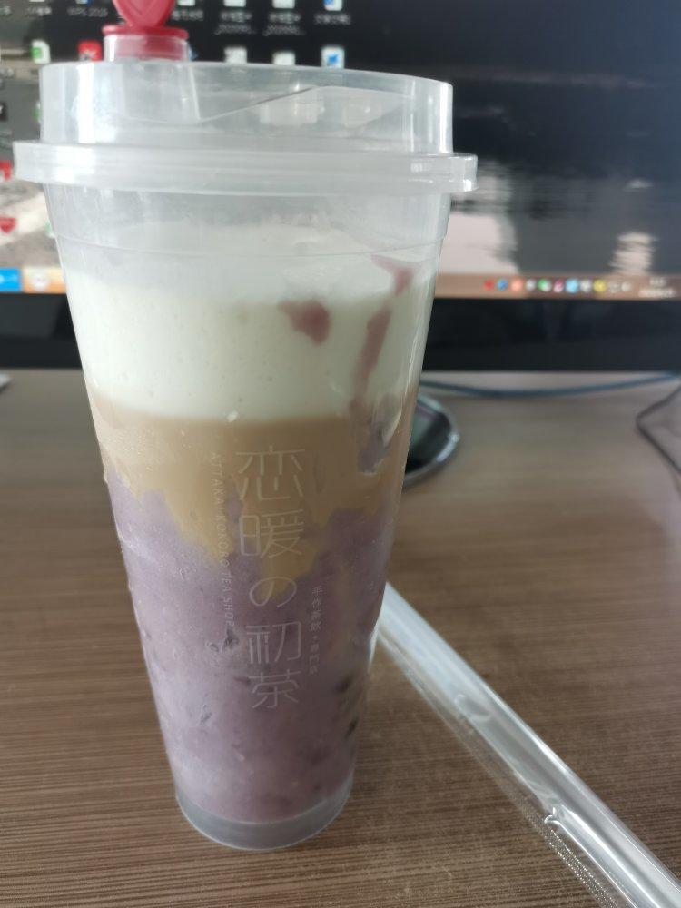 告别排队的奶盖芋泥奶茶