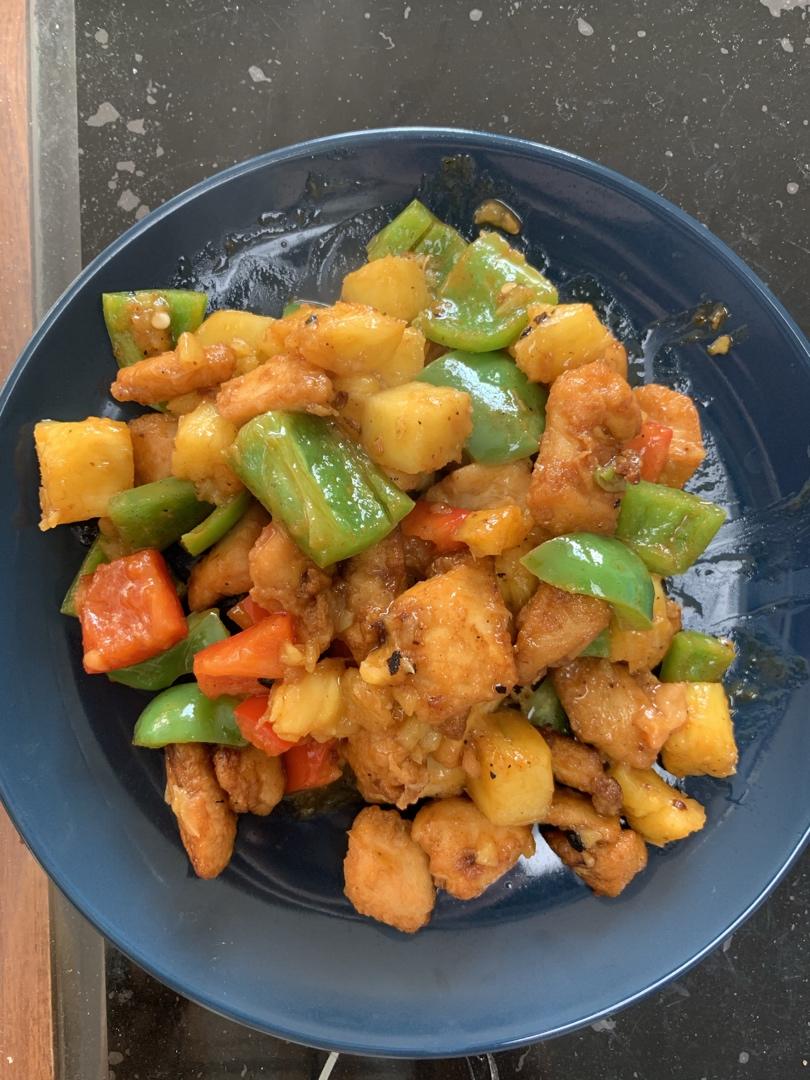 超级下饭的菠萝咕咾肉鸡肉版
