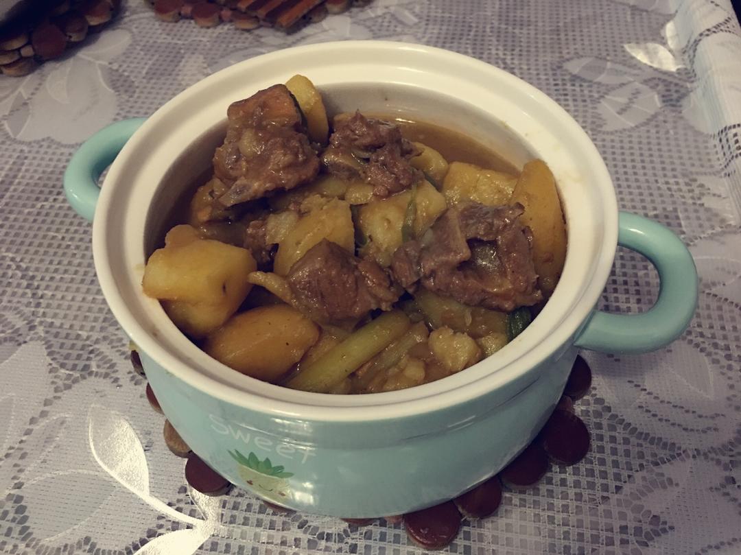 土豆蘑菇烧排骨