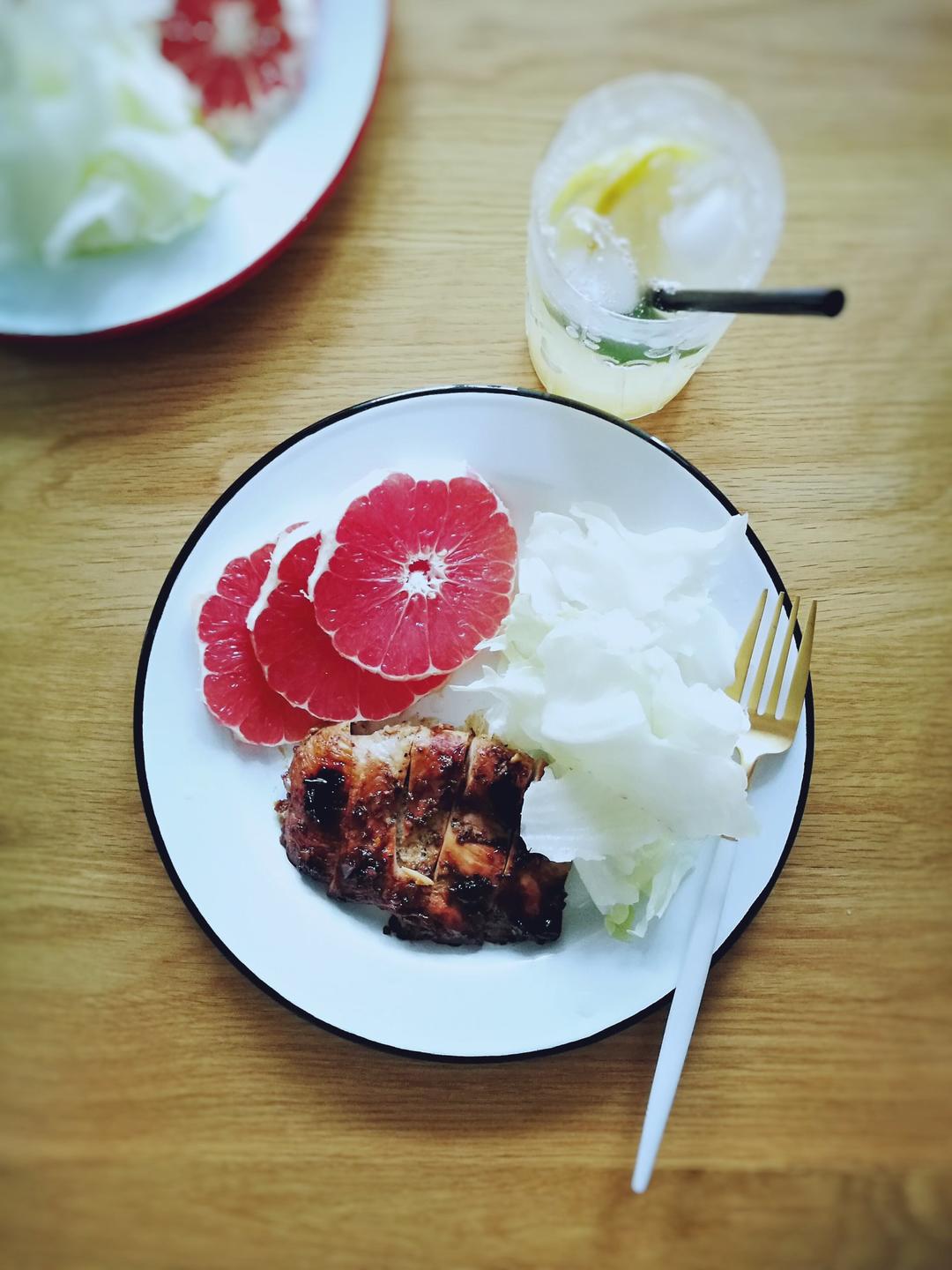 酷炫屌炸天好吃的煎鸡胸肉（香蒜蜂蜜煎鸡胸肉）
