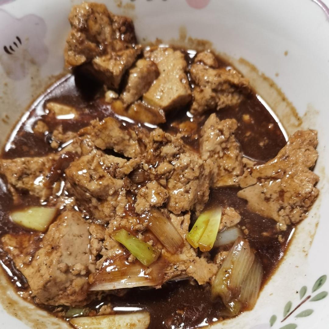 葱烧豆腐