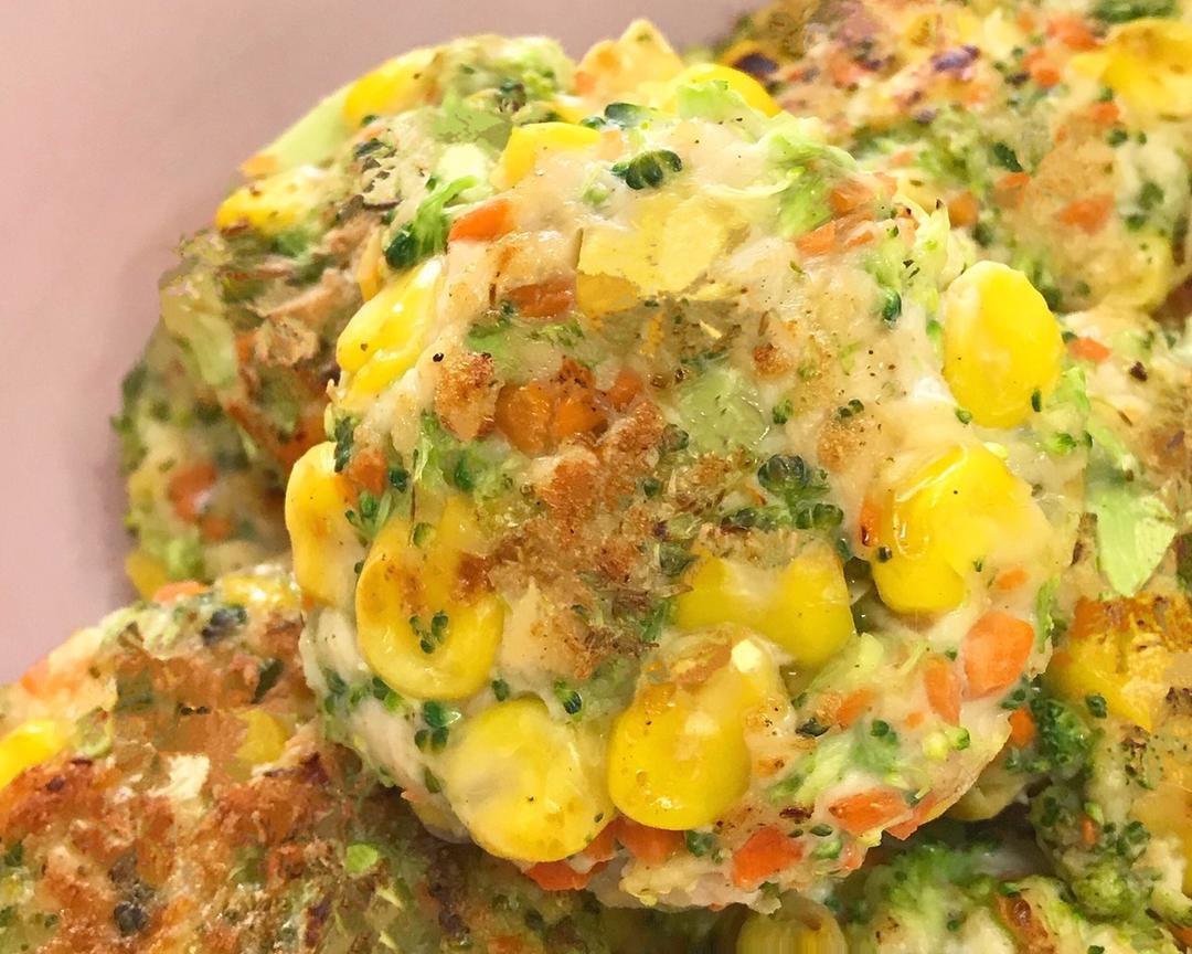 减脂餐 蔬菜鸡肉饼