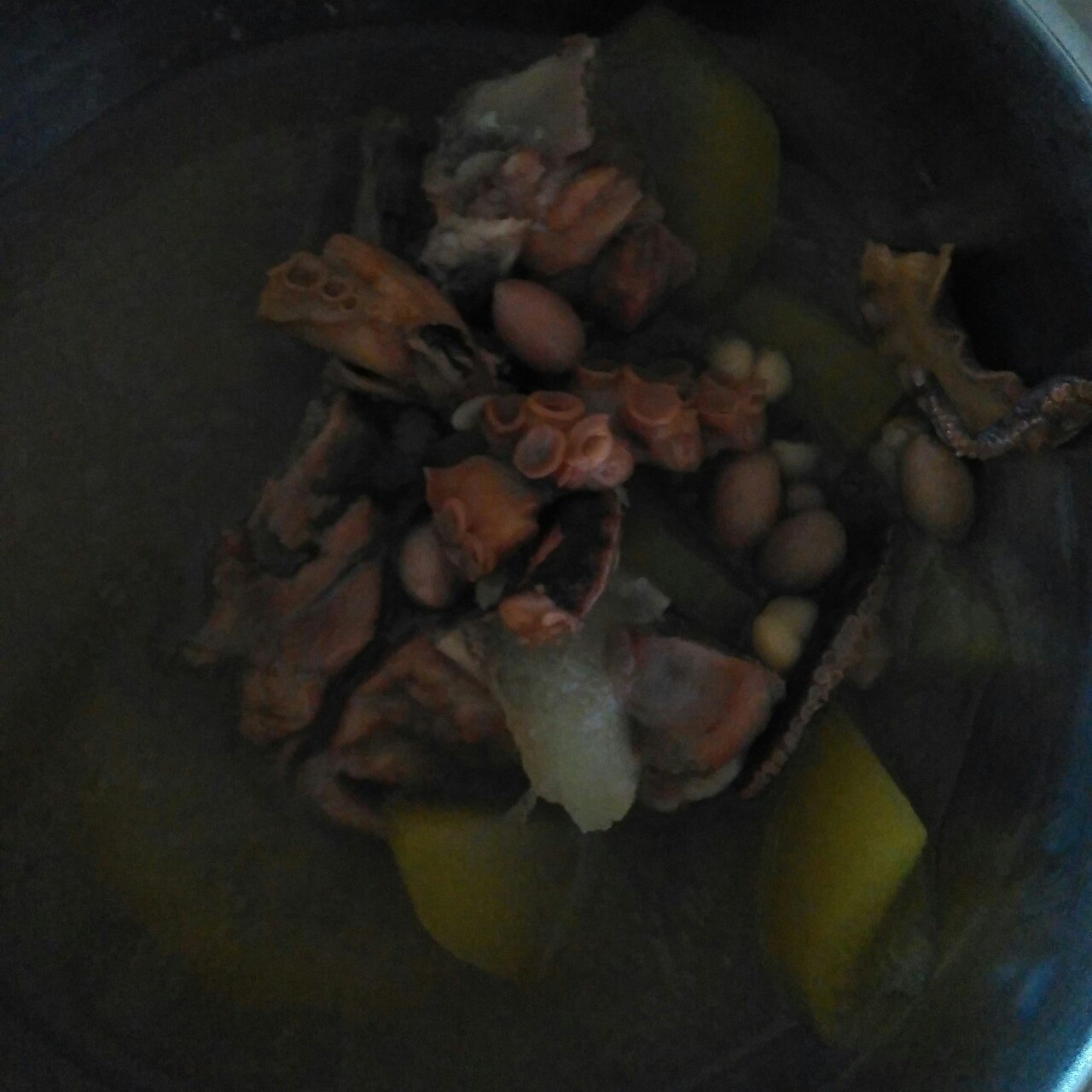 节瓜章鱼干煲猪骨汤