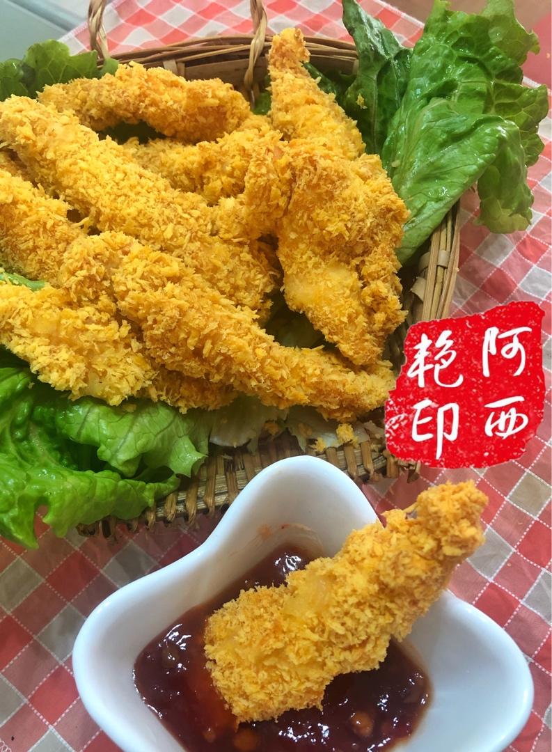 面包糠鸡柳（无油烤箱版）