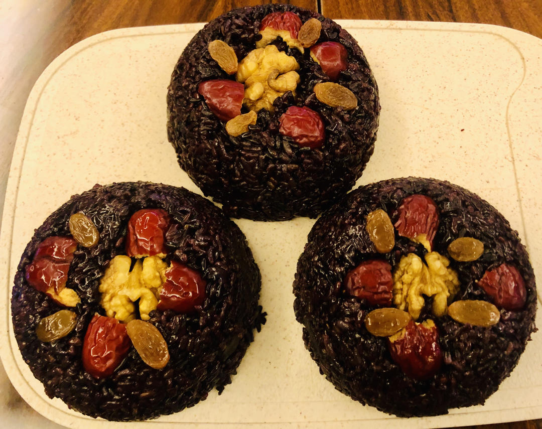 耶璐紫工坊做的血糯米猪油八宝饭