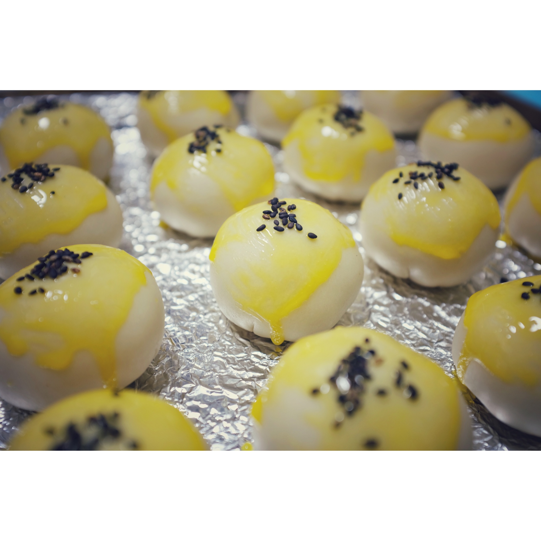 蛋黄酥~紫薯、抹茶、原味~花好月圆，中秋快乐~内附一次做六色蛋黄酥方法~