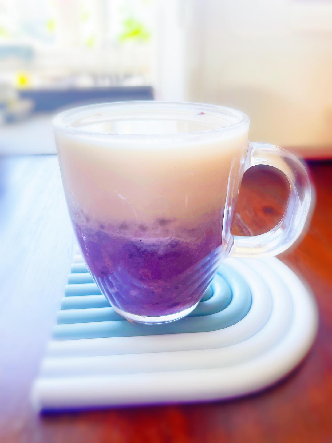 比奶茶好喝百倍！！自制紫薯奶冻西米露