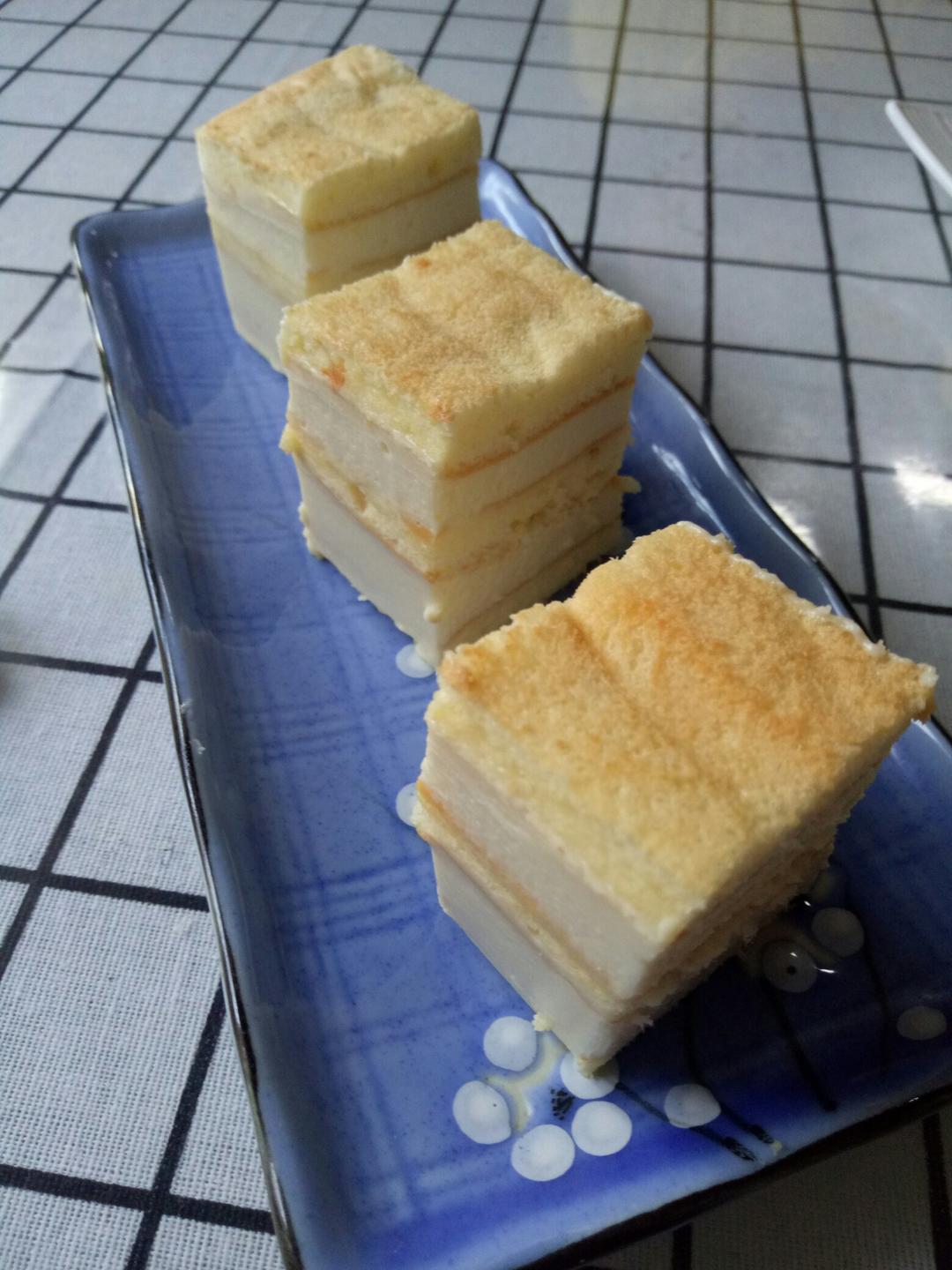 巨巨巨好吃戚风榴莲冻芝士蛋糕