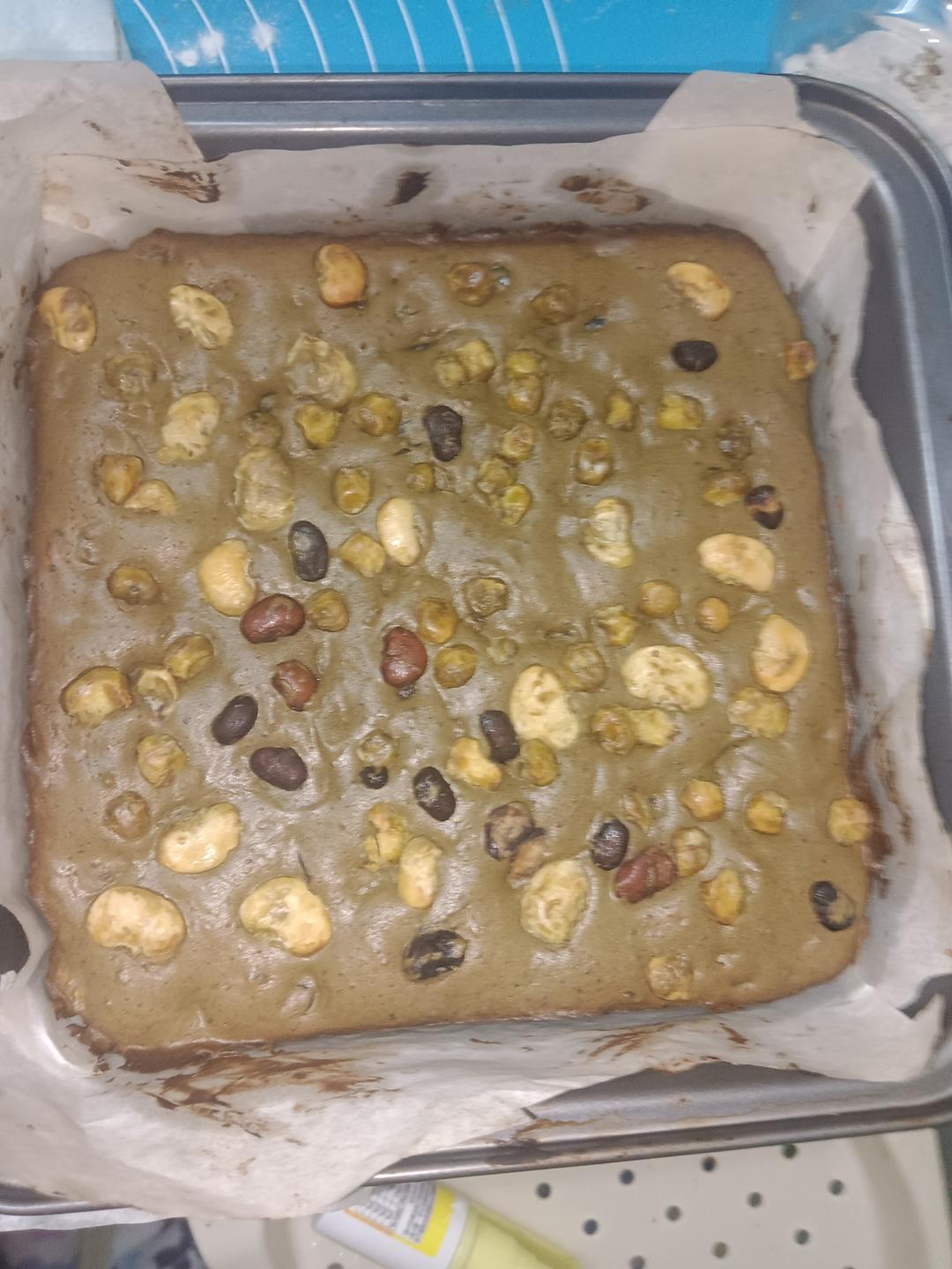 抹茶红豆布朗尼 match brownie