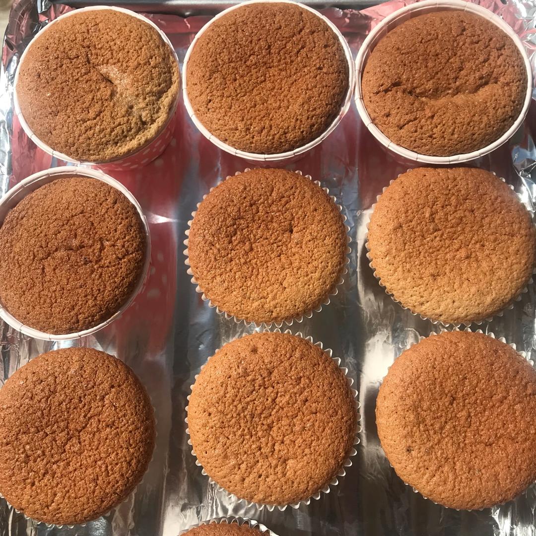 全蛋海绵纸杯蛋糕