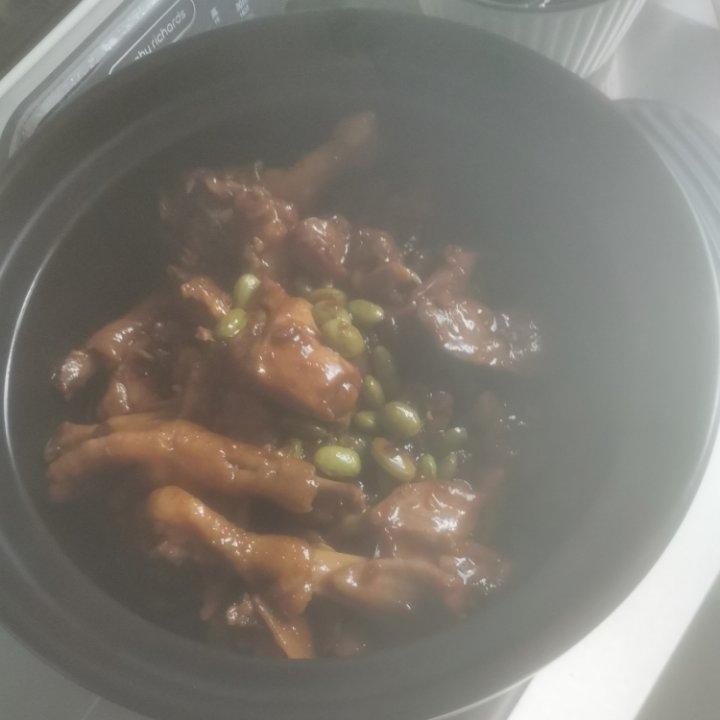 毛豆烧小公鸡
