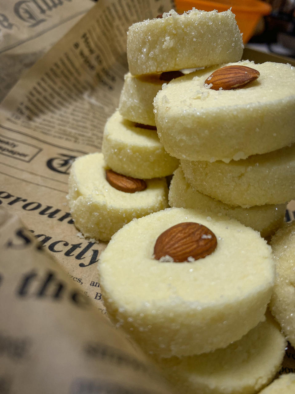 莎布蕾杏仁曲奇💎小钻石下午茶颜值担当，酥脆美味