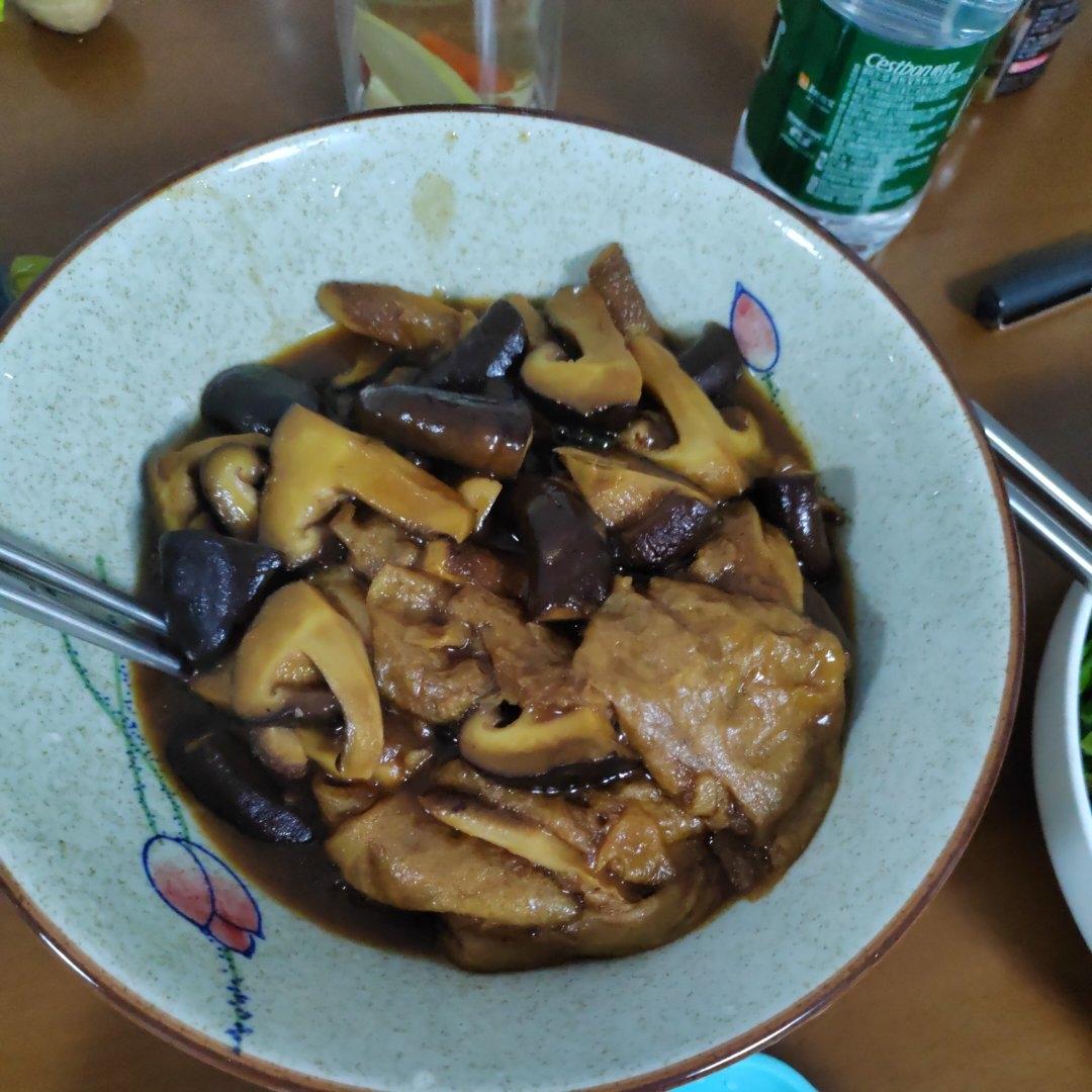素面浇头之双菇面筋