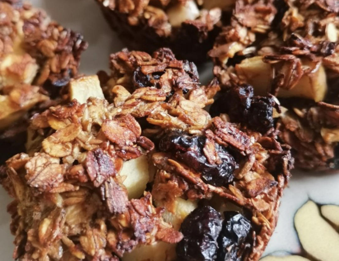 无糖无油无面粉 超营养健康的燕麦水果麦芬蛋糕