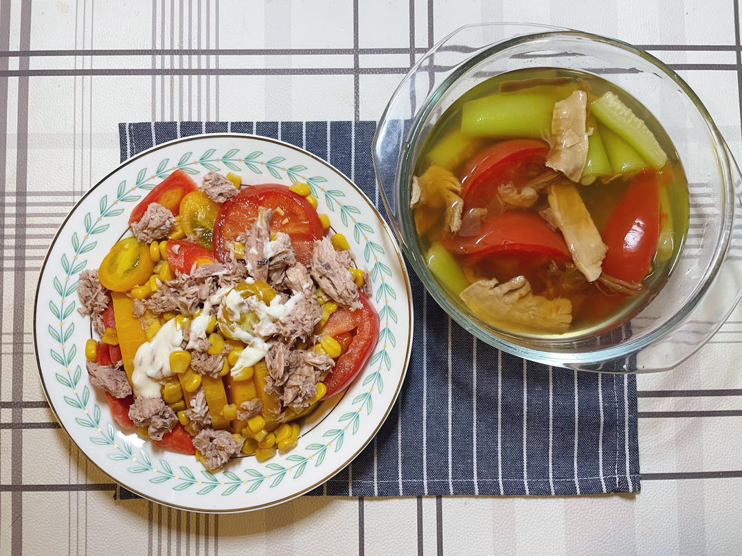 夏天就喝这碗汤！笋煮干菜丝瓜汤