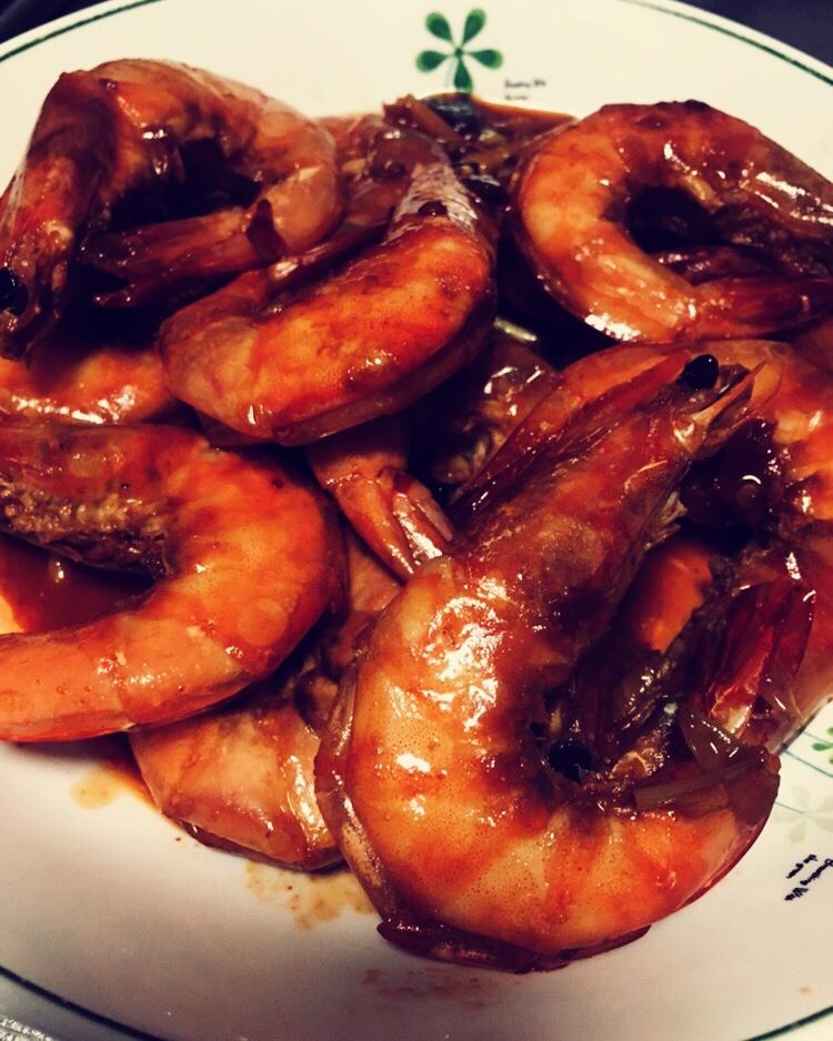 干烧大对虾