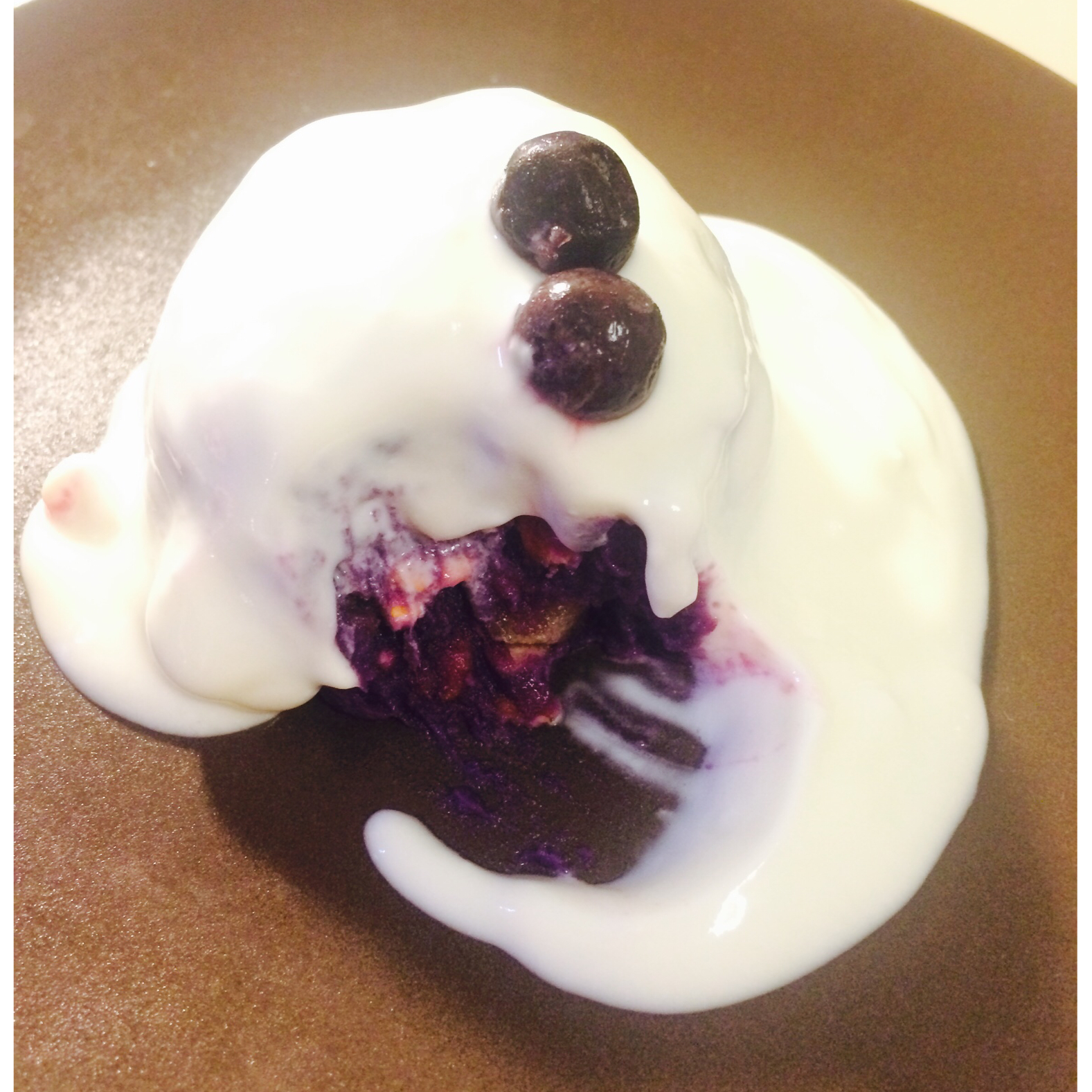 【酸奶果仁紫薯泥】简易甜点 瘦身健胃