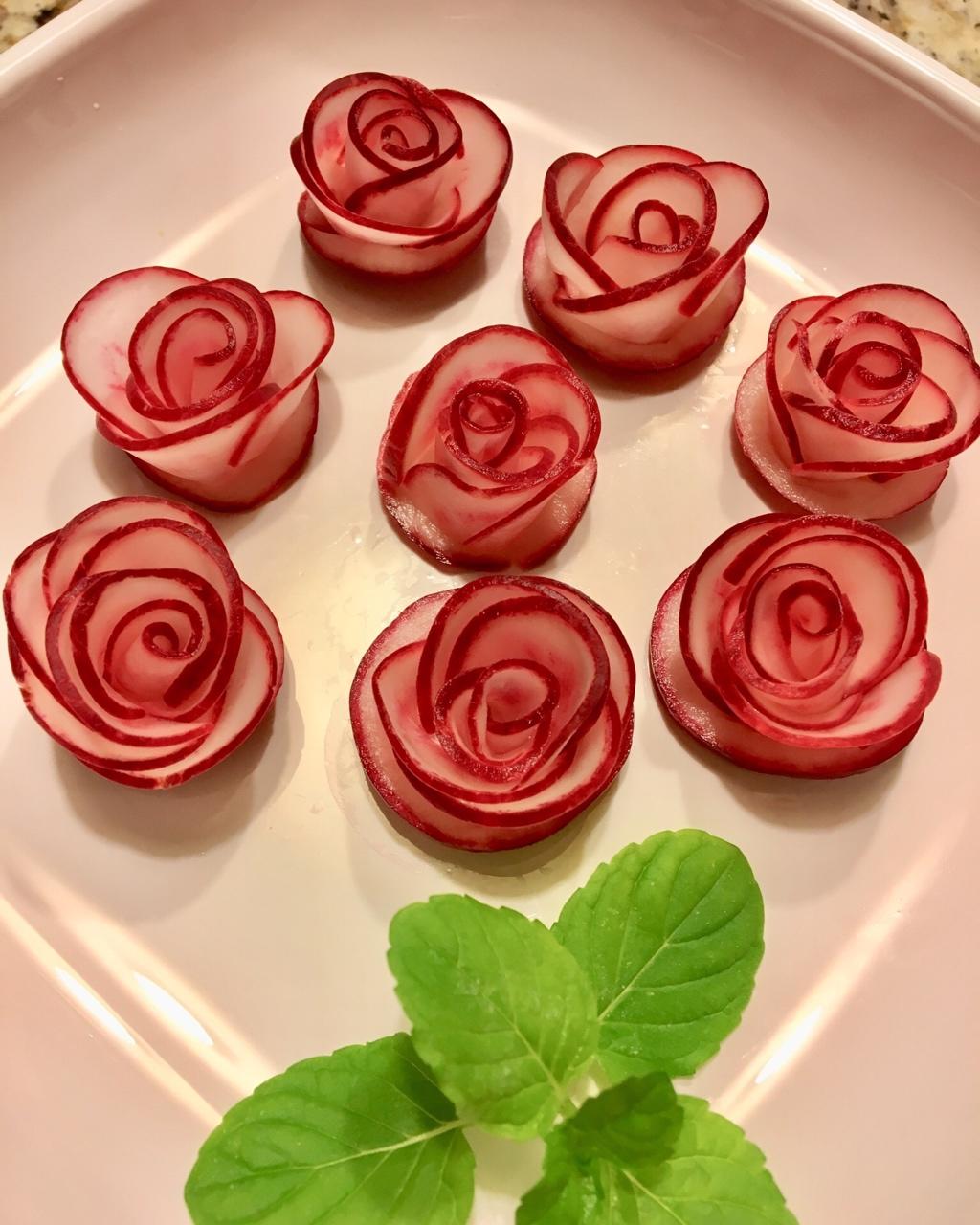 巧做樱桃萝卜花