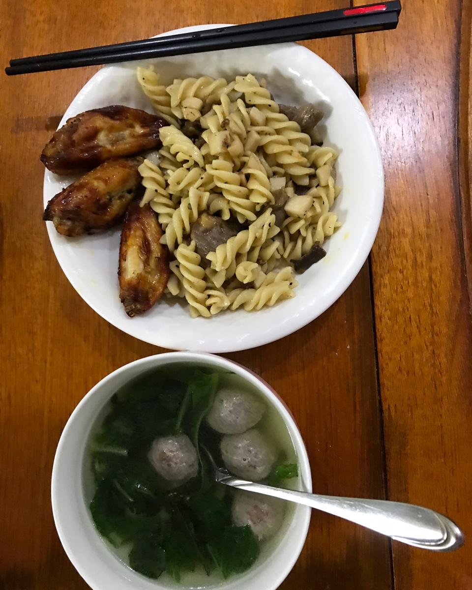 杏鲍菇黑椒牛肉意面