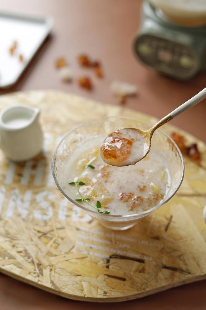椰奶菠萝炖桃胶雪燕（小南瓜电炖杯食谱）的做法