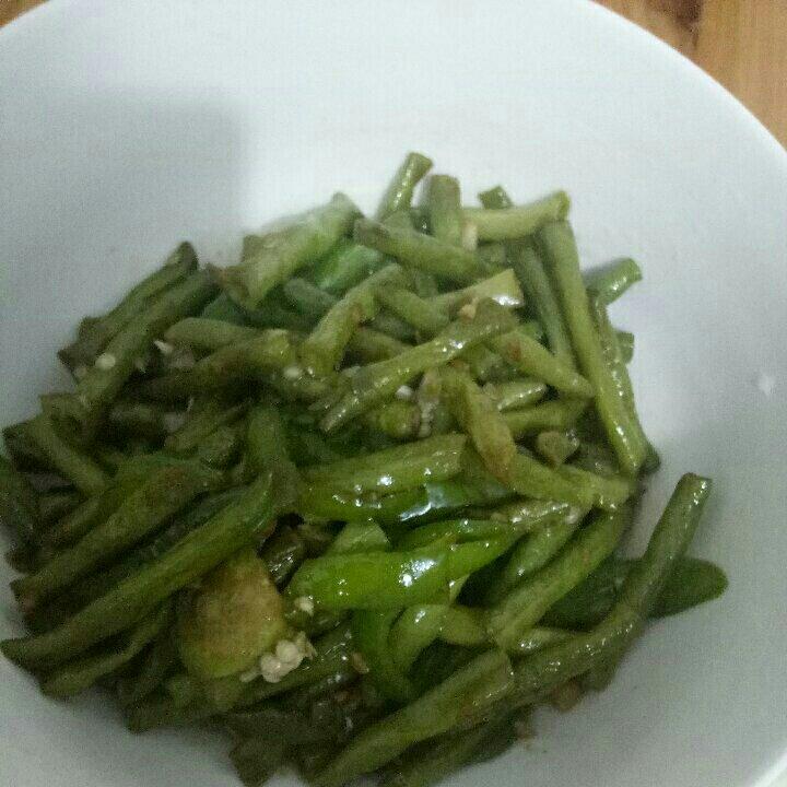青椒炒长豆角