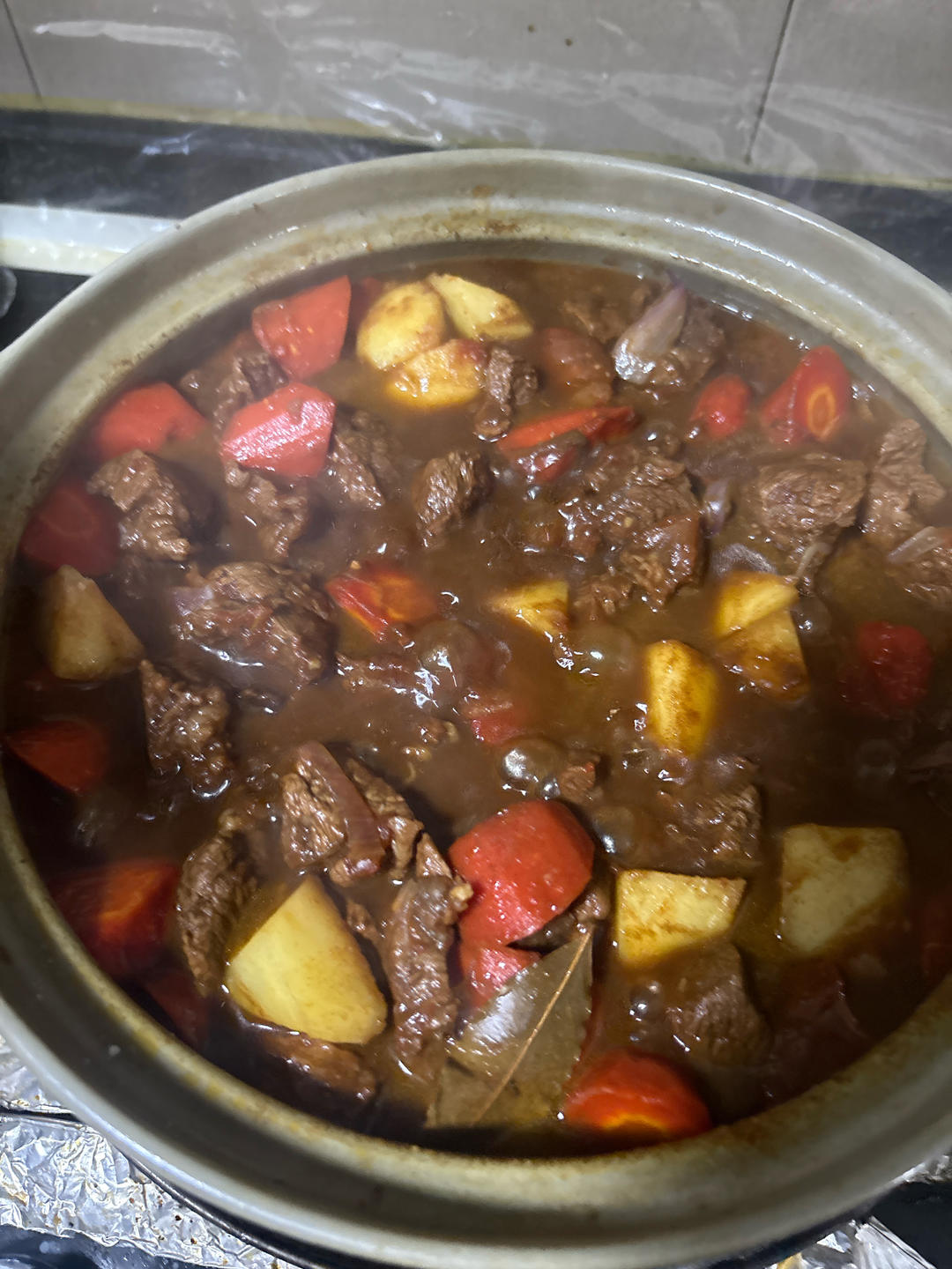 沙沙土豆胡萝卜炖牛肉