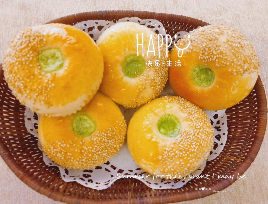 日式抹茶红豆包