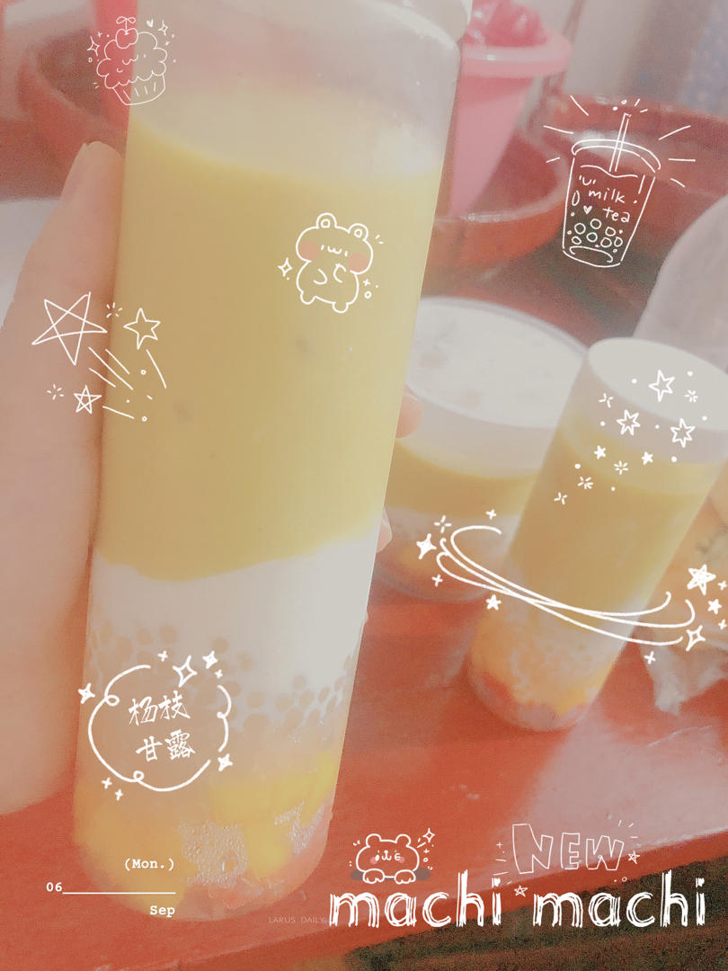 《Tinrry+》超多肉的啵啵杨枝甘露，夏日网红快乐水！