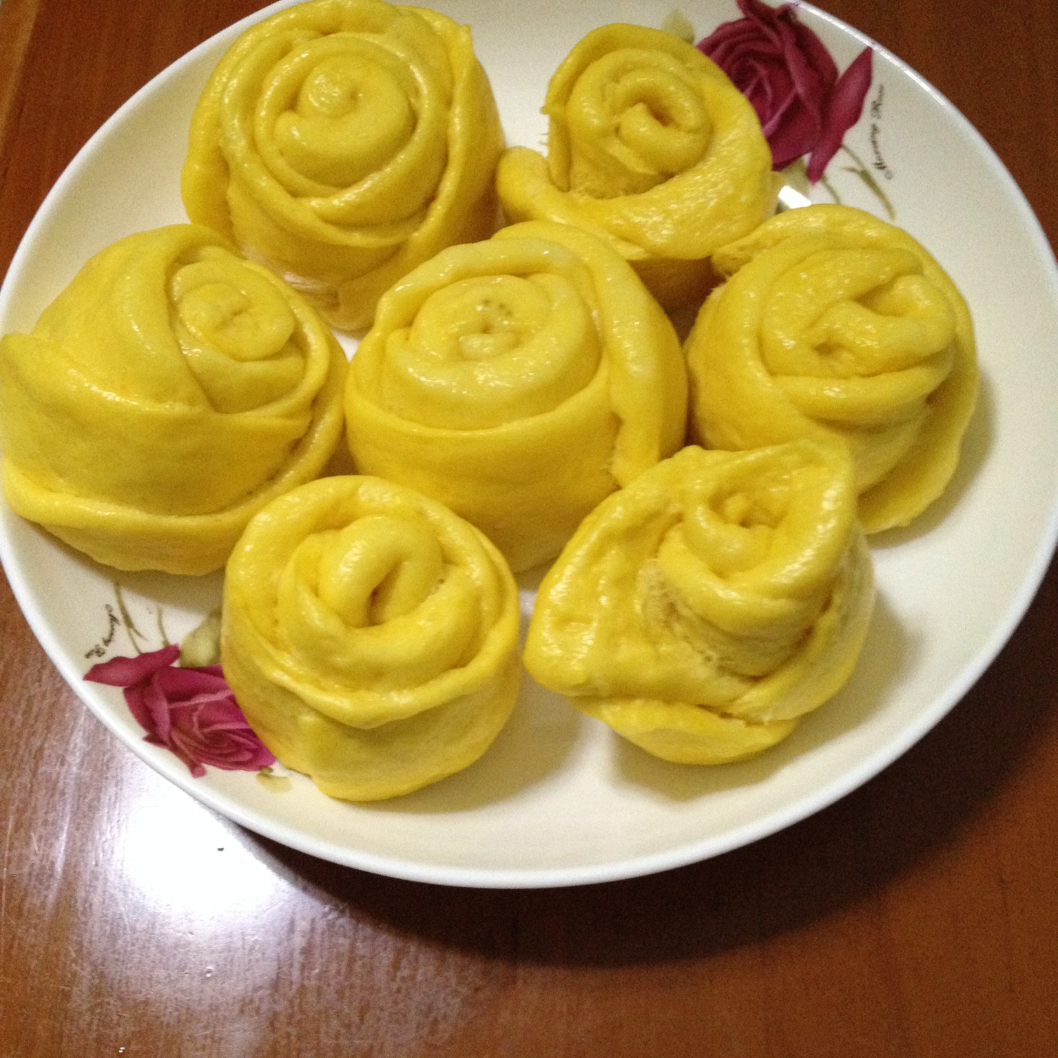 南瓜玫瑰花馒头