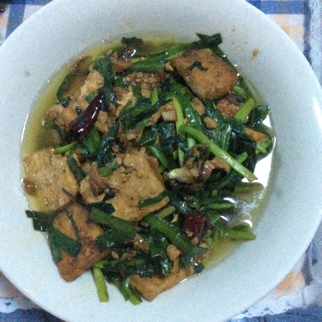 韭菜豆腐