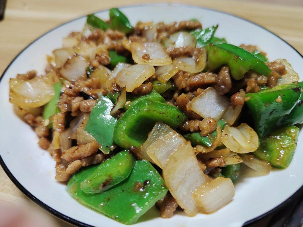 青椒洋葱炒牛肉丝