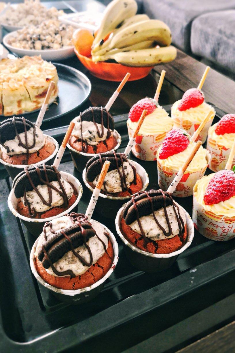 奥利奥杯子蛋糕 Oreo Cream Cupcakes