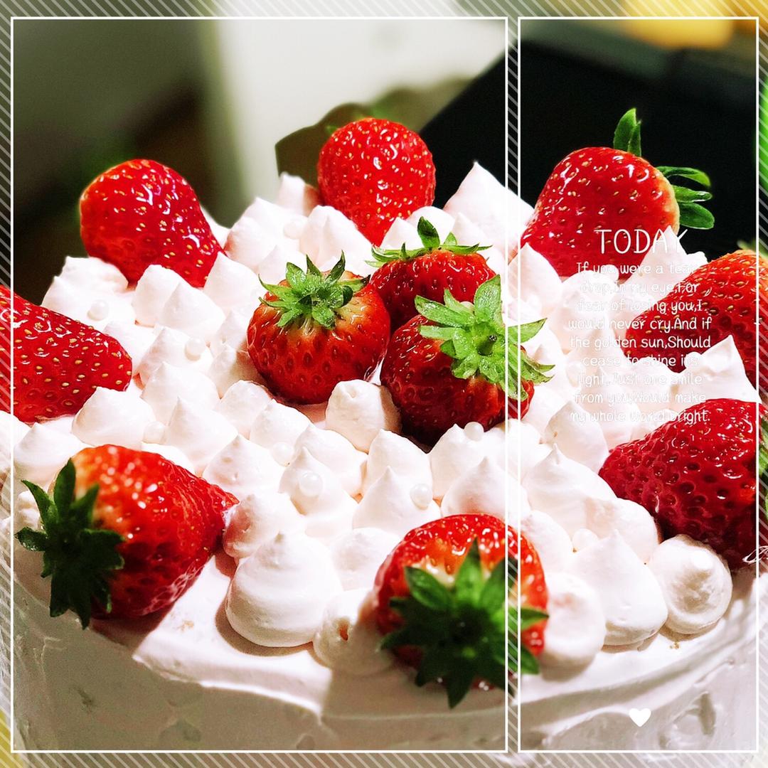 简单好做的8寸戚风蛋糕