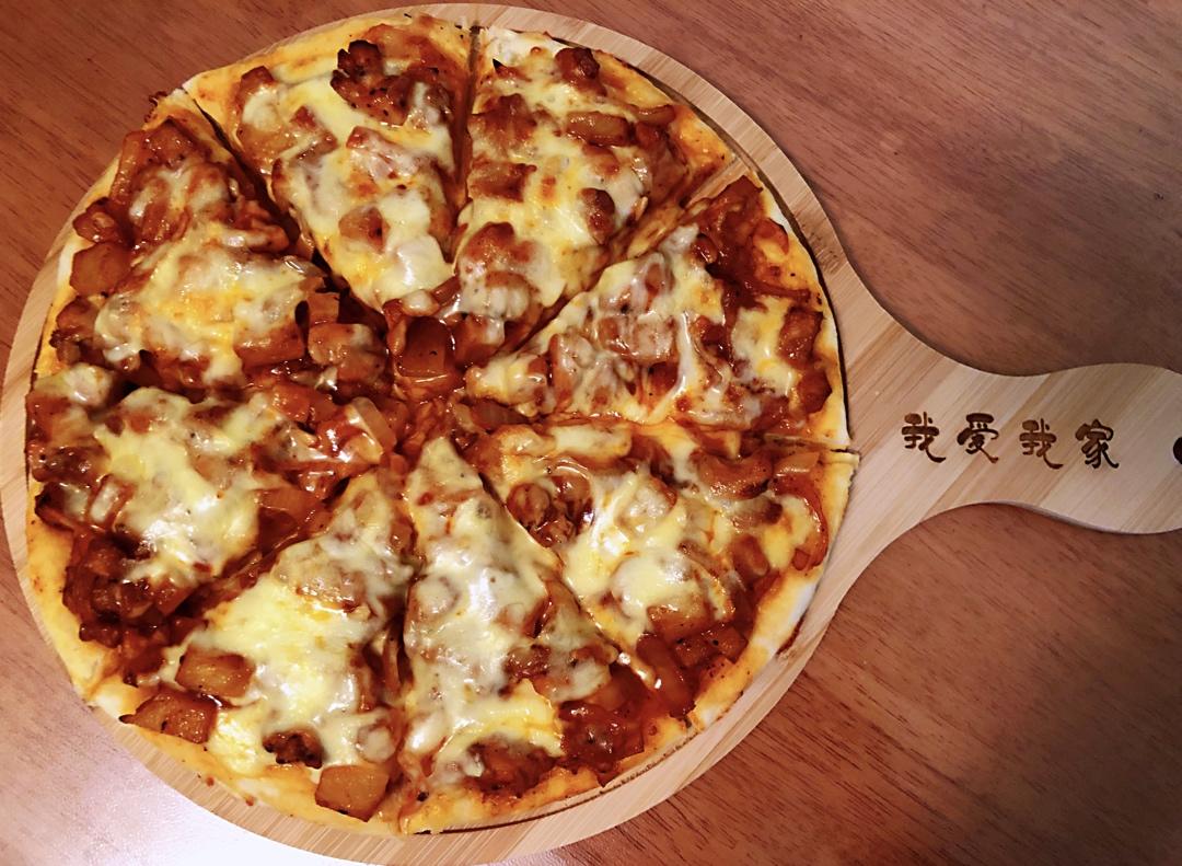 鸡肉薯块披萨